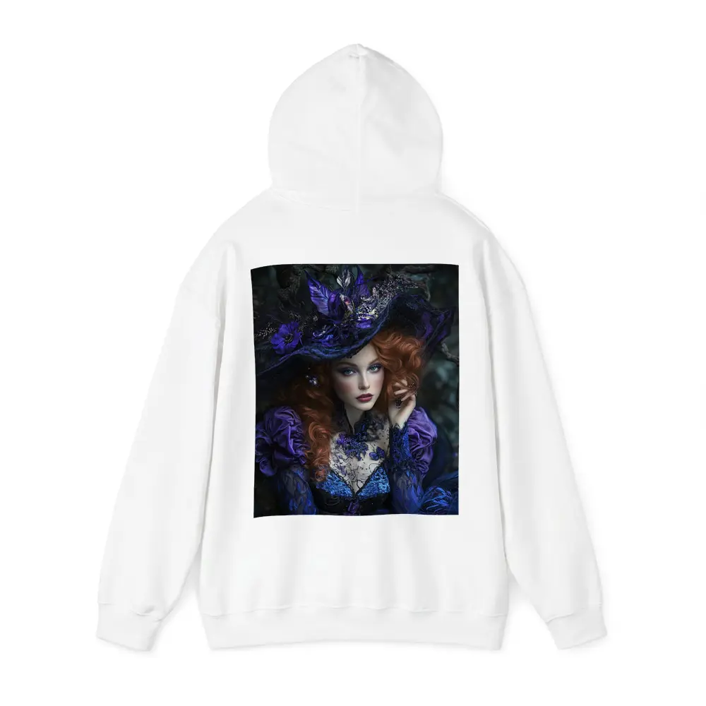 Red Hair Witch Dark Fantasy Forest Portrait – Hoodies