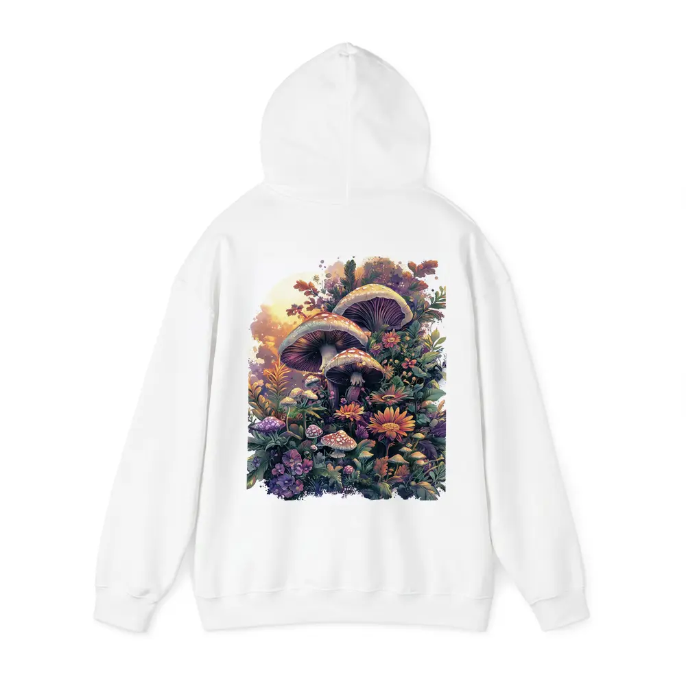 Mushrooms and Wildflowers Botanical Fantasy Art – Hoodies