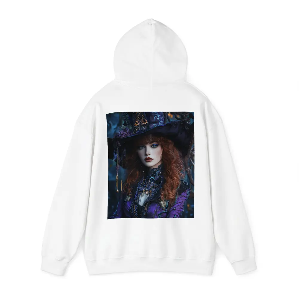 Red Hair Witch Purple Fantasy Dark Forest – Hoodies