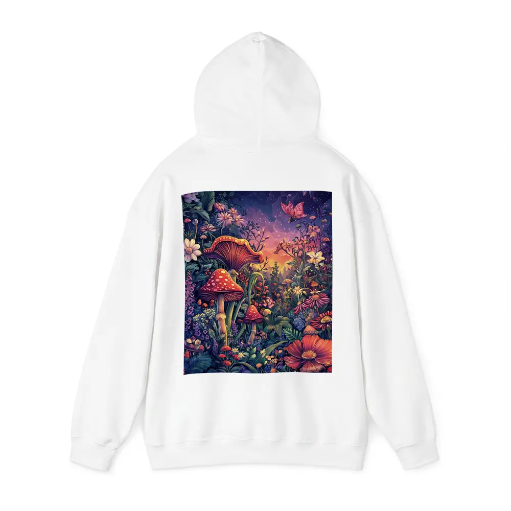Psychedelic Mushroom Garden Fantasy Night Sky – Hoodies