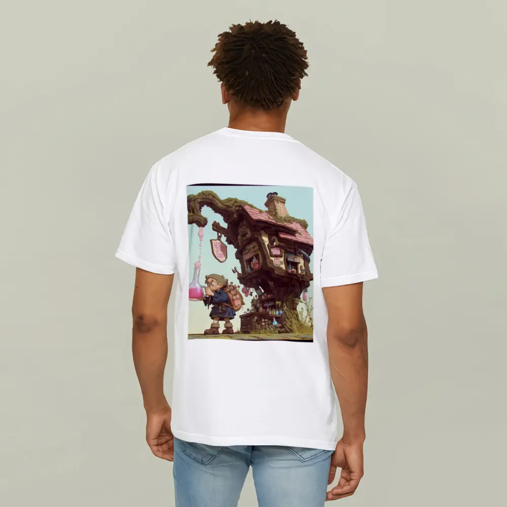 Fantasy Alchemist Boy Potion Shop Tree House – T-Shirts