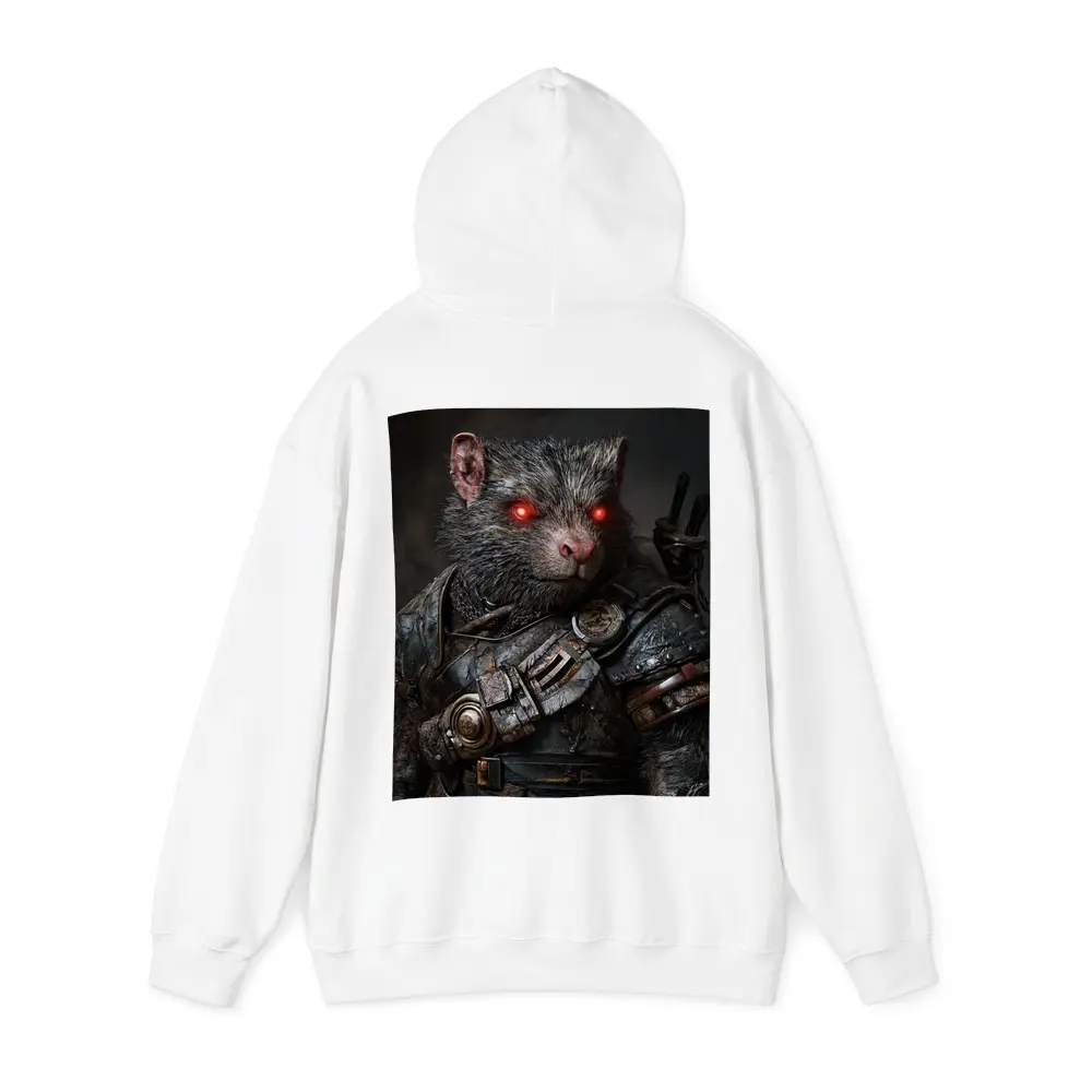 Armored Rat Warrior Dark Fantasy Portrait – Hoodies
