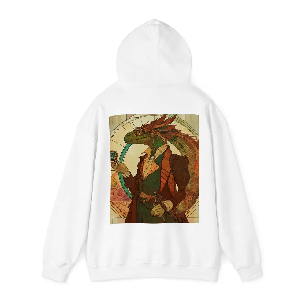 Steampunk Lizard Explorer Art Nouveau Style – Hoodies