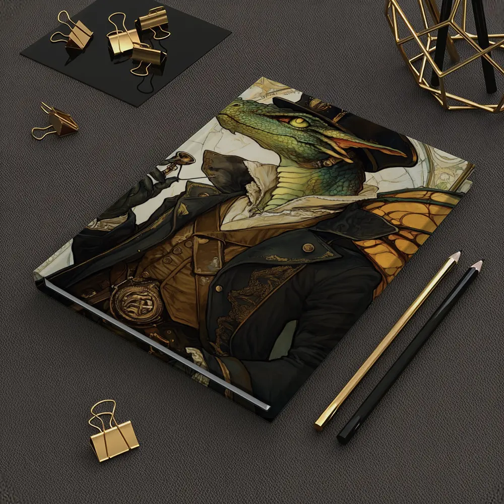 Steampunk Dragon Gentleman Art Nouveau Style – Notebooks