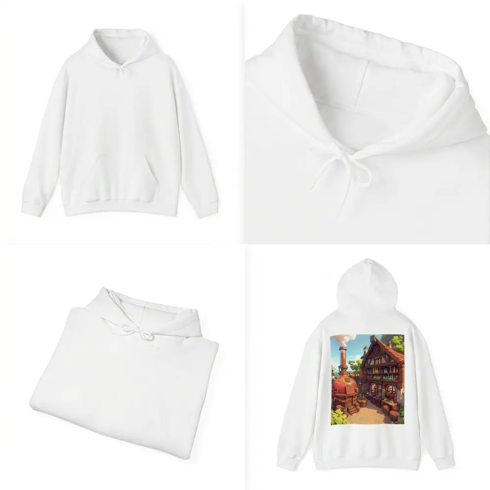 Fantasy Potion Shop Medieval Cottage Anime Art – Hoodies