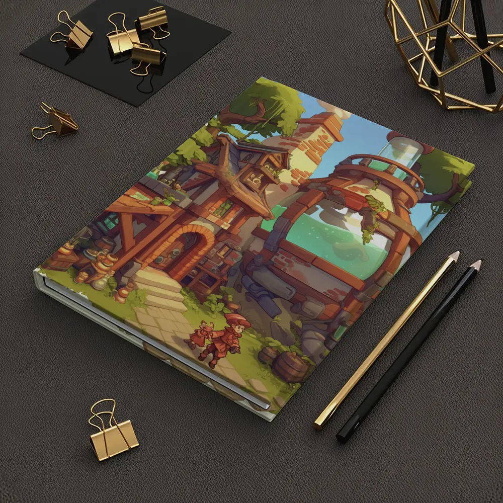 Fantasy Alchemist Shop Cartoon Game Art – Notebooks