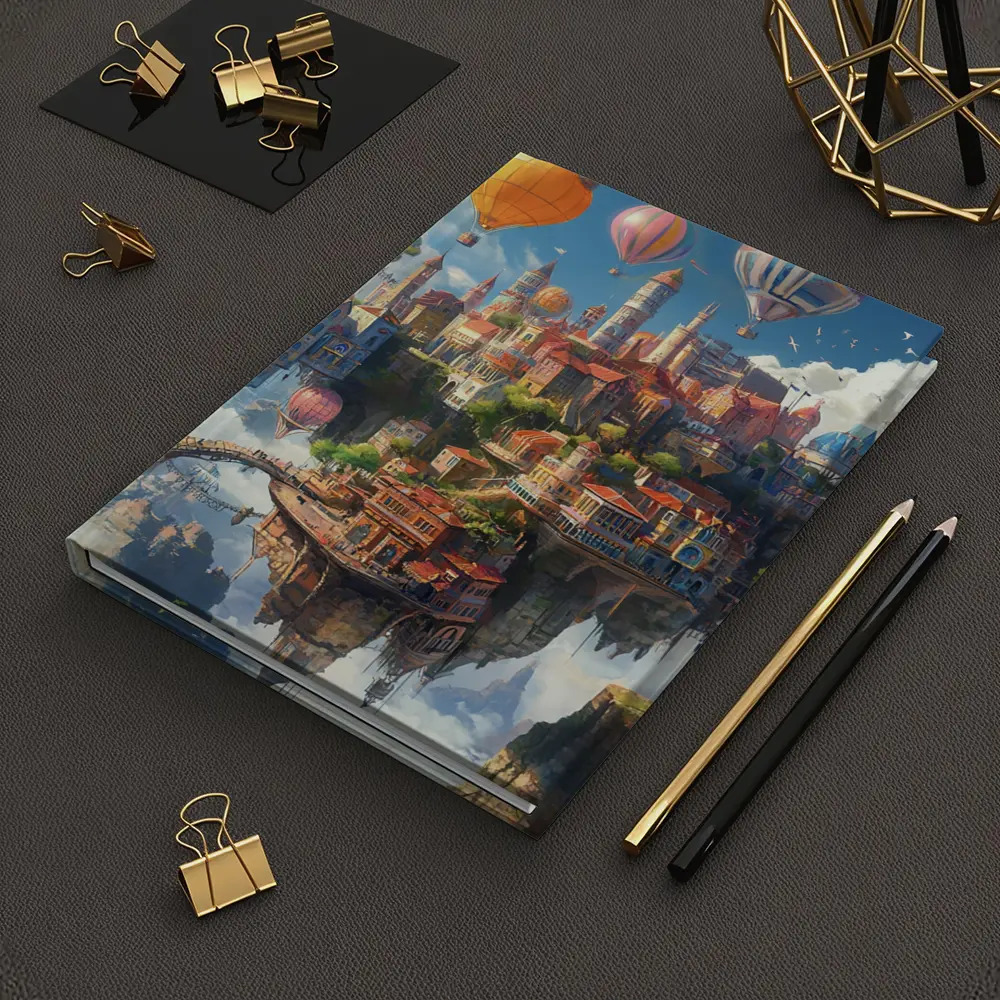 Fantasy Floating City Hot Air Balloons – Notebooks