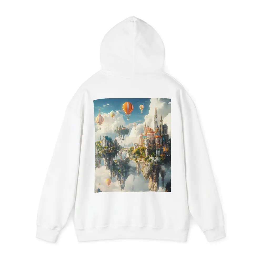 Fantasy Floating Castle Islands Hot Air Balloons – Hoodies