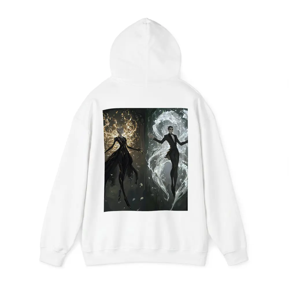 Dark Fantasy Elemental Figures Forest Background – Hoodies