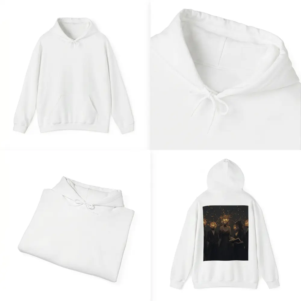 Dark Figures Glowing Twig Heads Fantasy Art – Hoodies