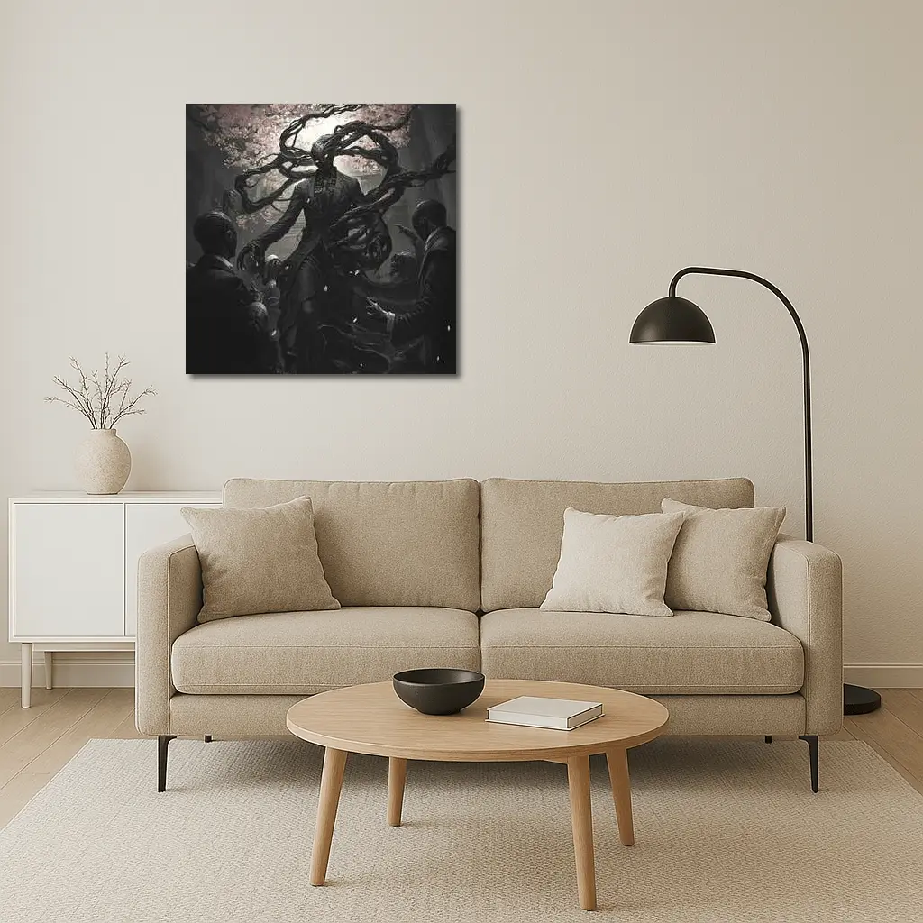 Dark Entity Cherry Blossom Gothic Fantasy Art – Wall Art
