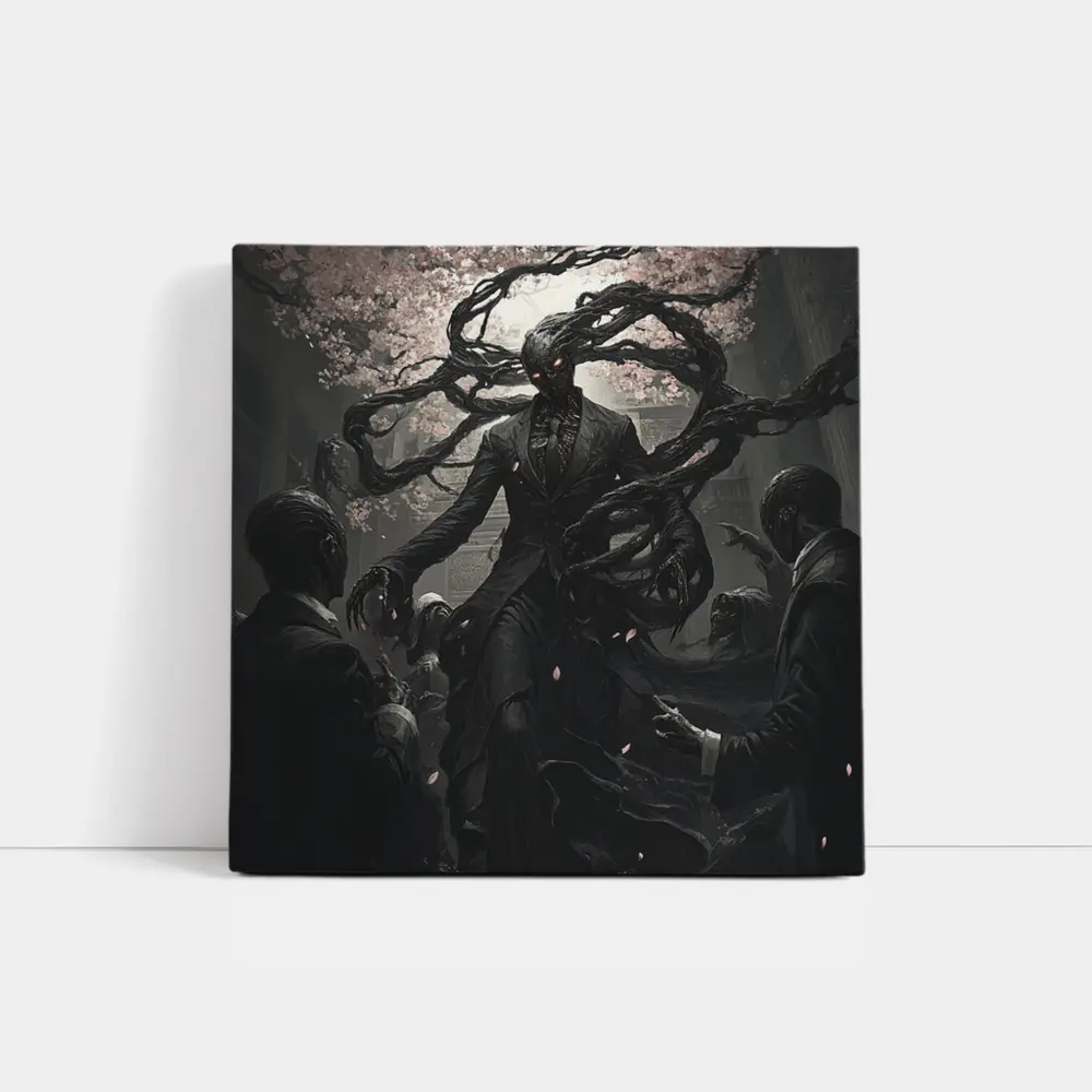 Dark Entity Cherry Blossom Gothic Fantasy Art – Wall Art