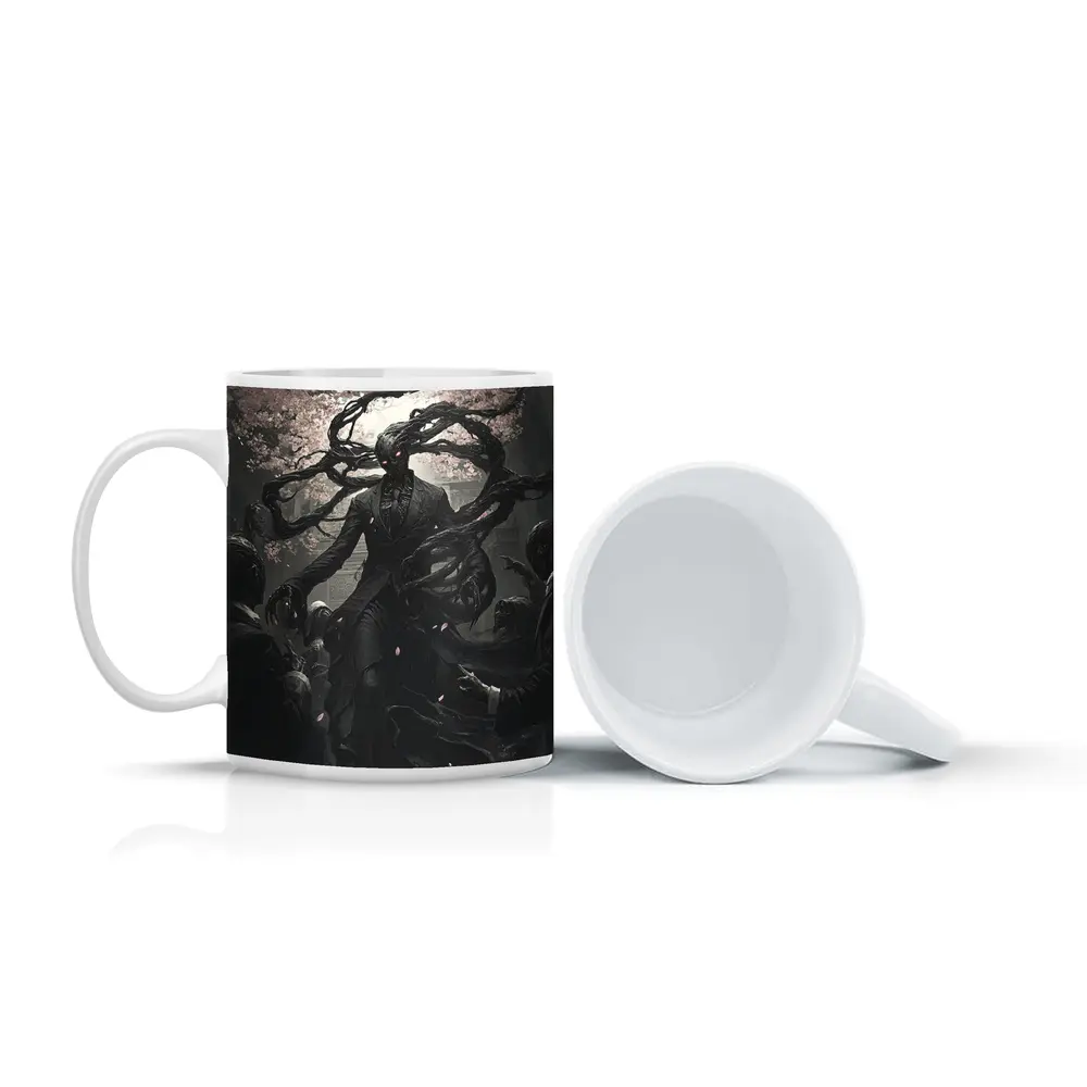 Dark Entity Cherry Blossom Gothic Fantasy Art – Mugs
