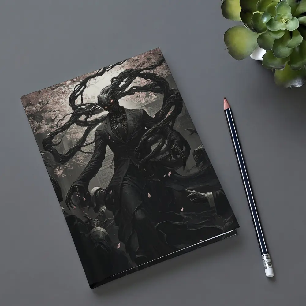 Dark Entity Cherry Blossom Gothic Fantasy Art – Notebooks