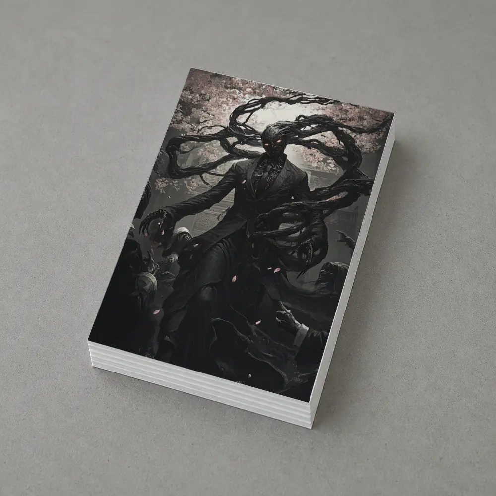 Dark Entity Cherry Blossom Gothic Fantasy Art – Postcards