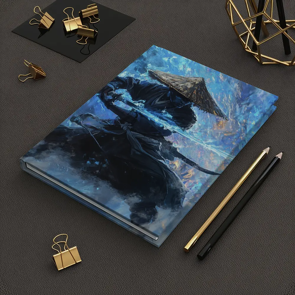 Samurai Warrior Blue Energy Storm Art – Notebooks