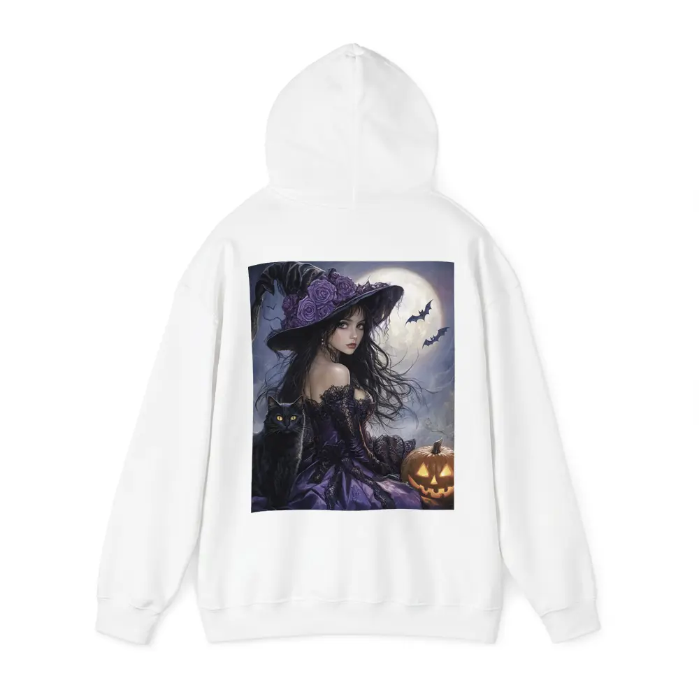 Halloween Witch Black Cat Full Moon – Hoodies