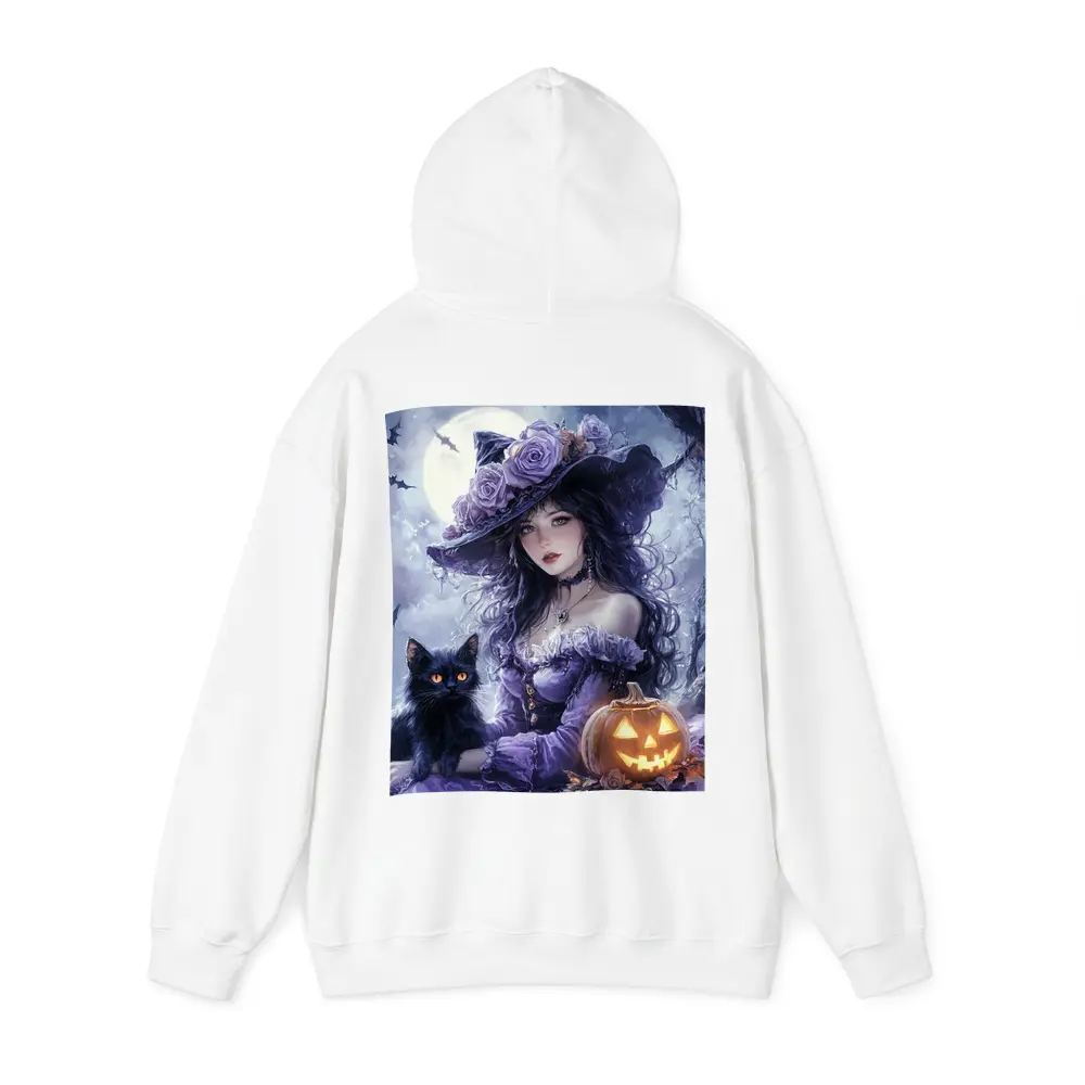 Anime Witch Black Cat Halloween Moon – Hoodies