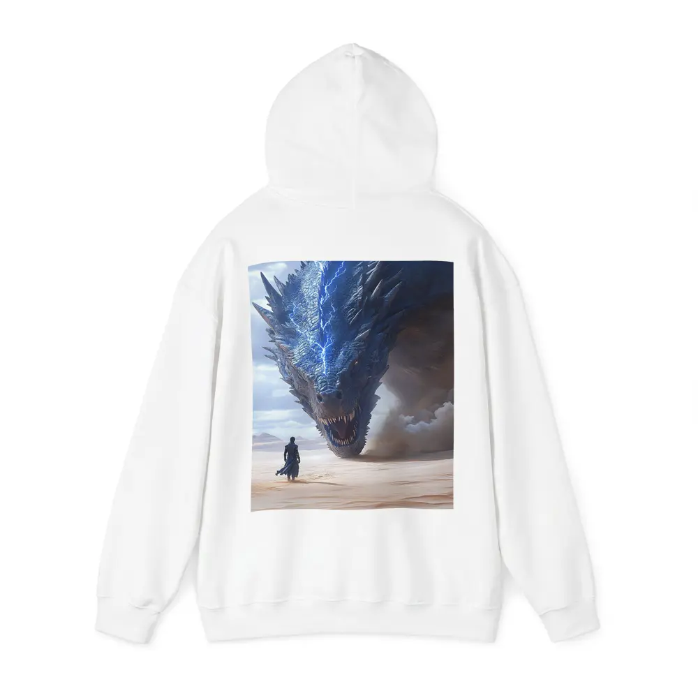 Dragon and Warrior in Desert Sands – Hoodies