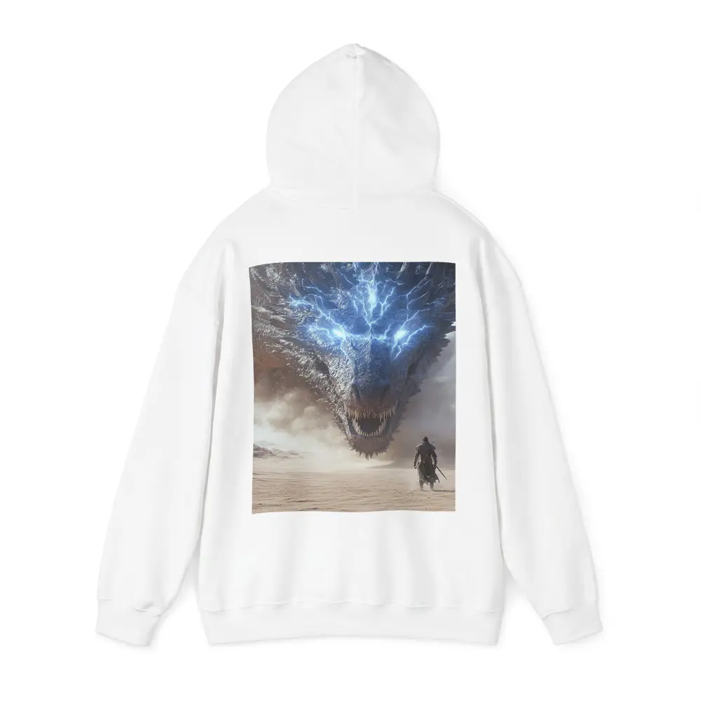 Lightning Dragon Warrior Desert Fantasy Art – Hoodies
