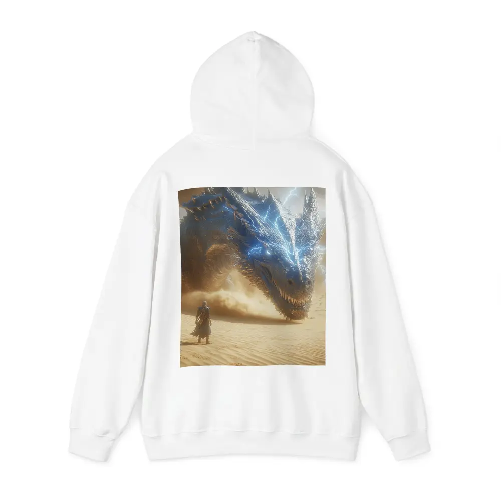 Blue Lightning Dragon Warrior Desert Confrontation – Hoodies