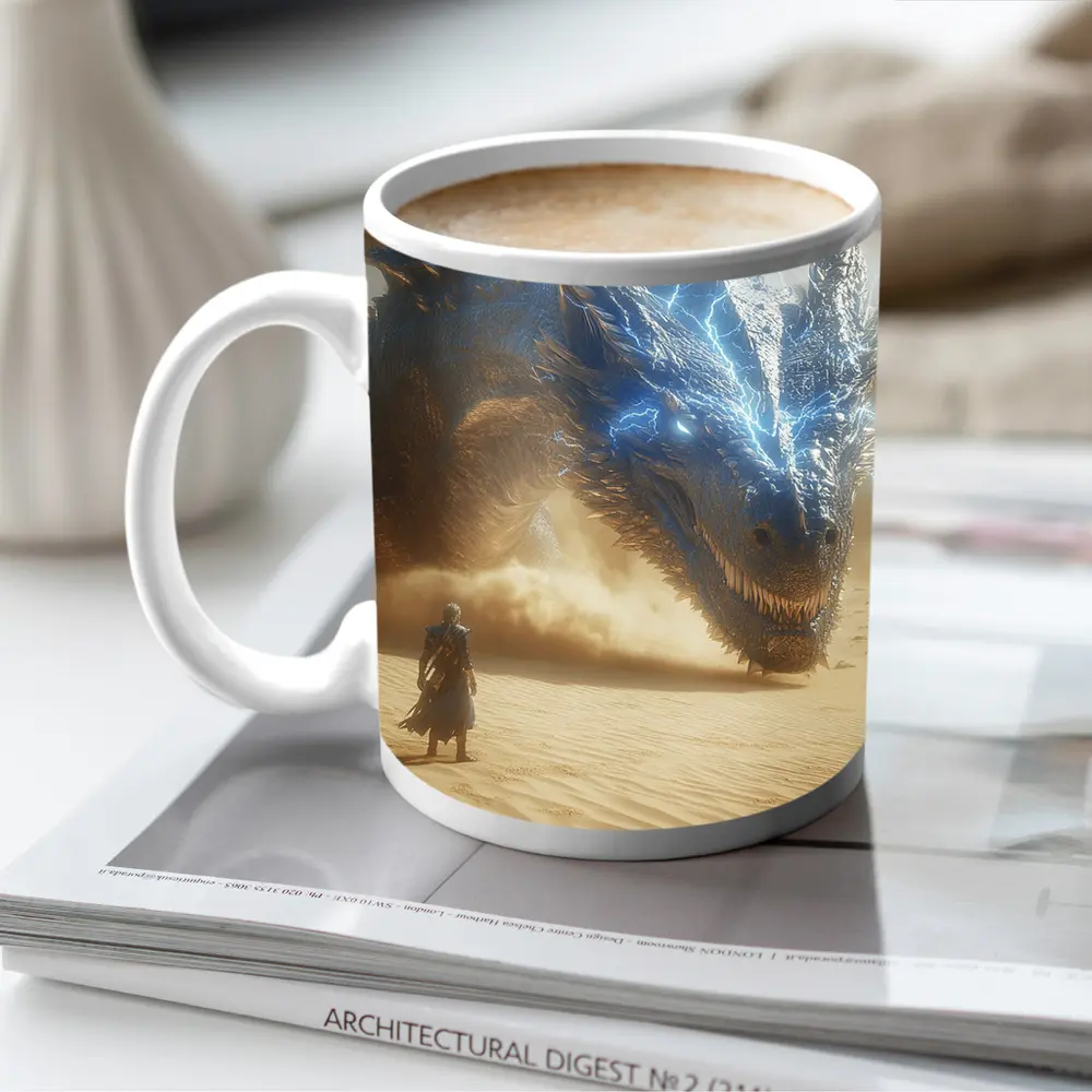 Blue Lightning Dragon Warrior Desert Confrontation – Mugs