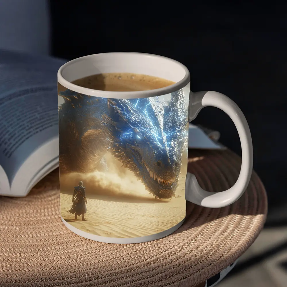 Blue Lightning Dragon Warrior Desert Confrontation – Mugs