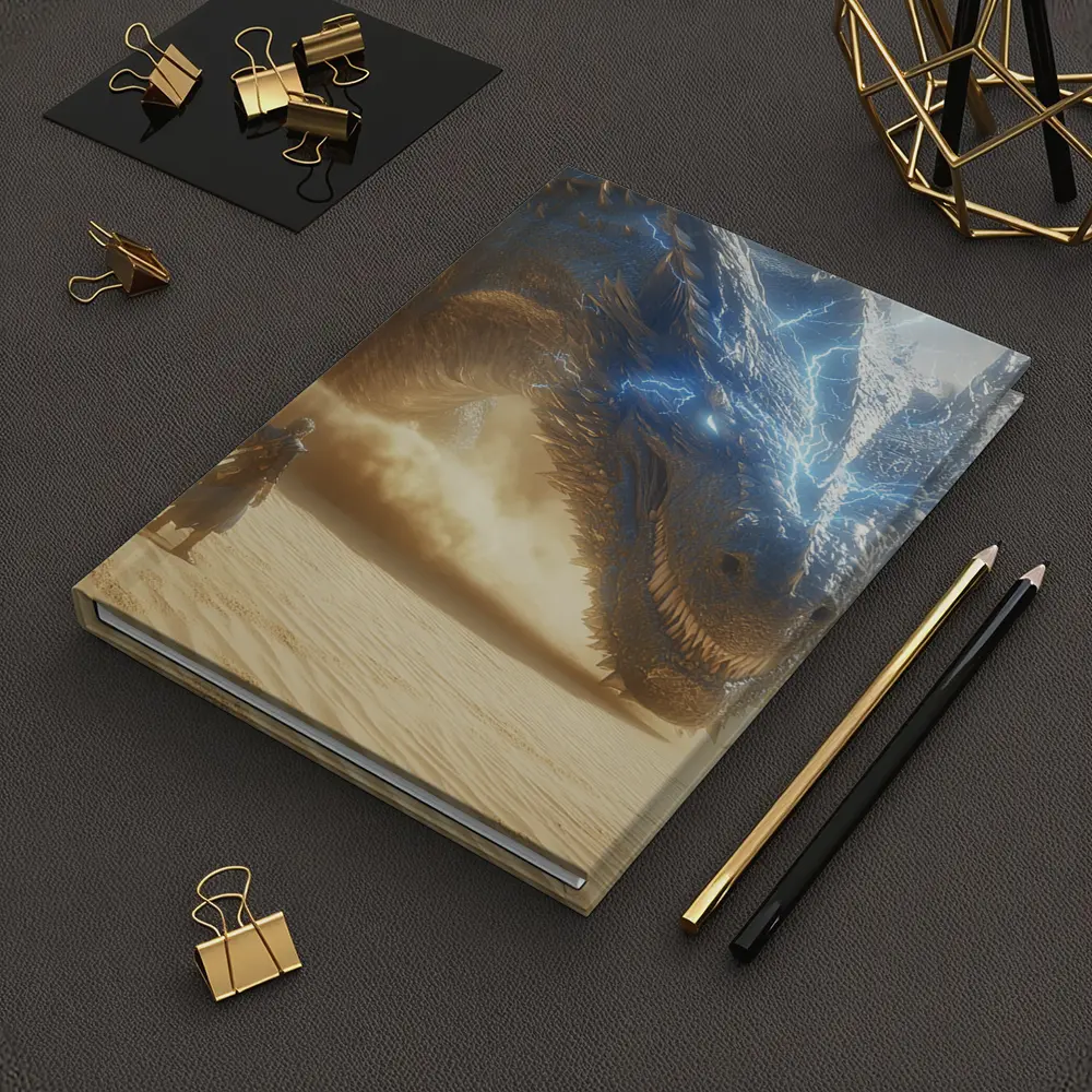 Blue Lightning Dragon Warrior Desert Confrontation – Notebooks