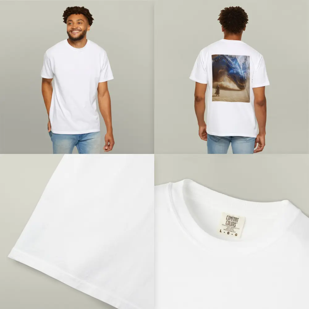 Blue Lightning Dragon Warrior Desert Confrontation – T-Shirts