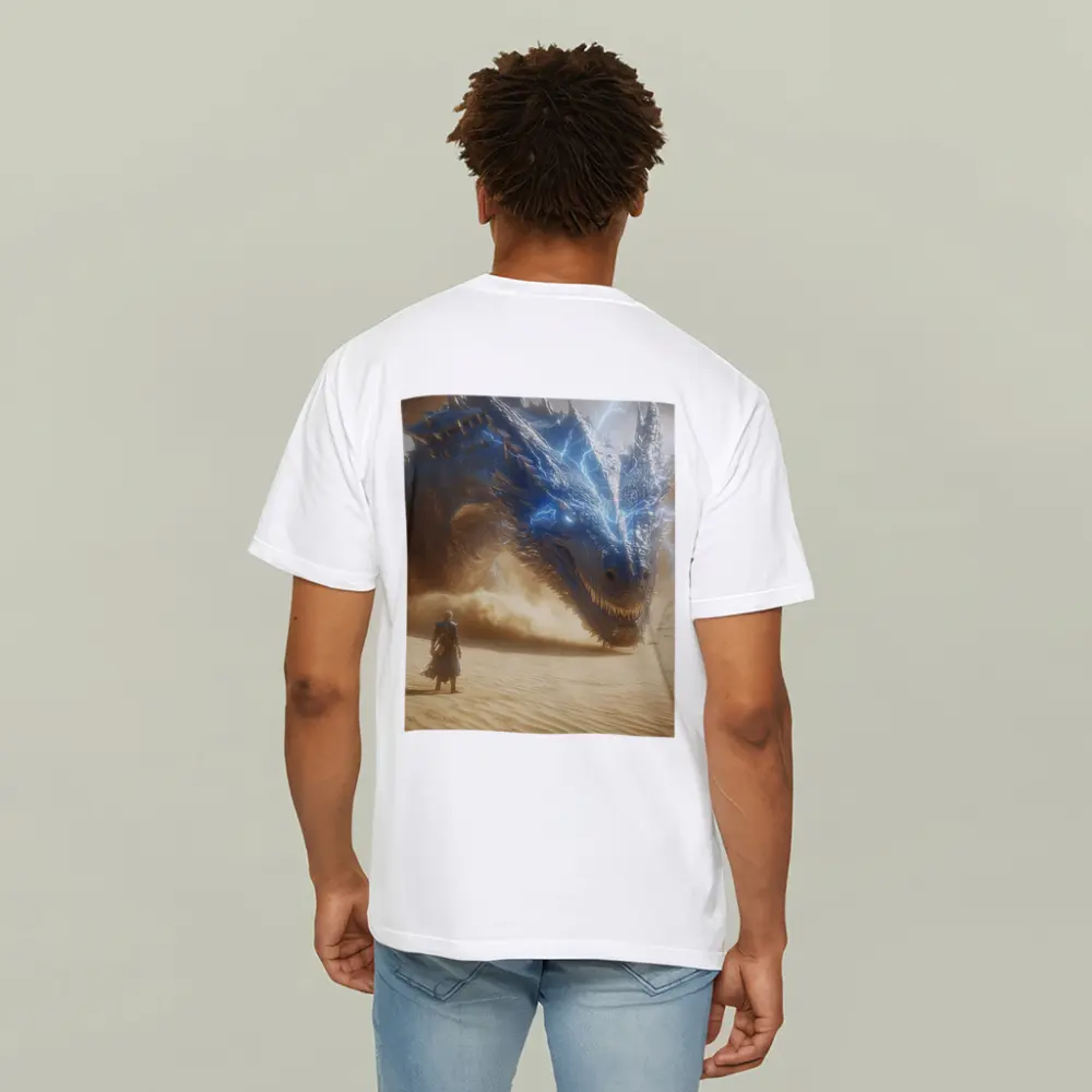 Blue Lightning Dragon Warrior Desert Confrontation – T-Shirts