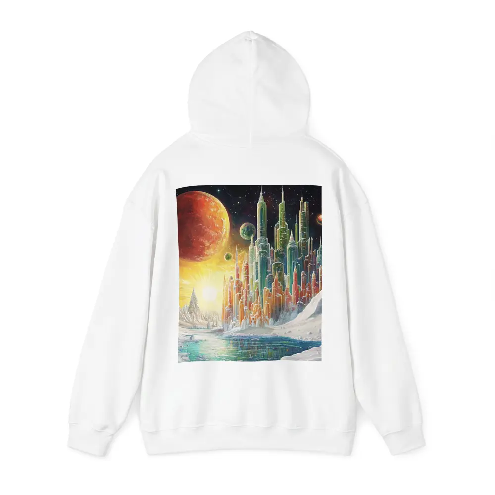 Futuristic City Alien Planet Space Art – Hoodies