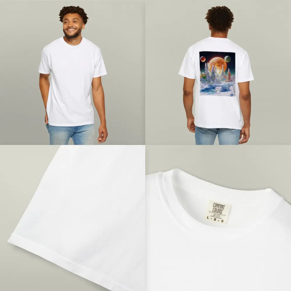 Alien Crystal City Frozen Planet Space – T-Shirts