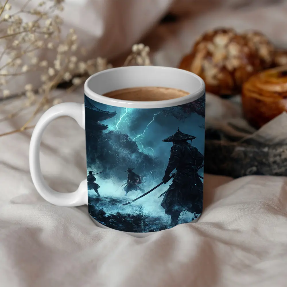 Samurai Warriors Storm Dark Mystical Temple – Mugs