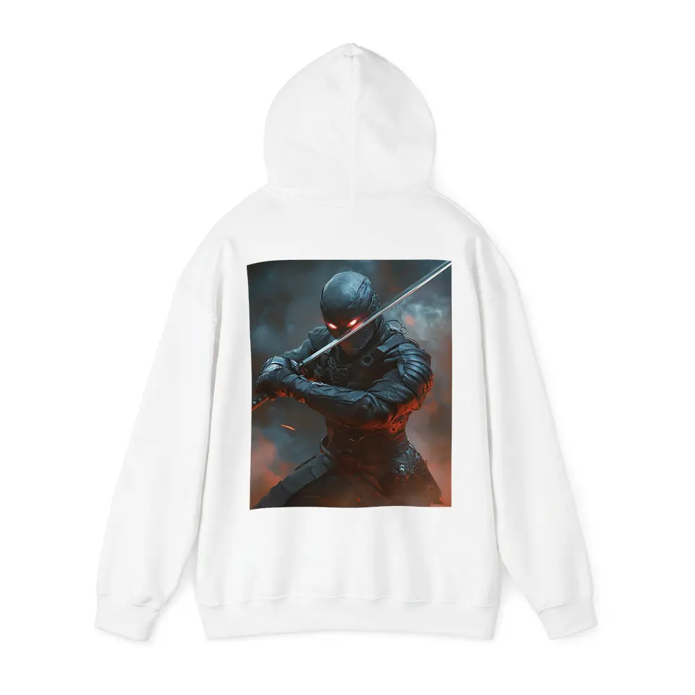 Cyberpunk Ninja Warrior Katana Smoke Battle – Hoodies