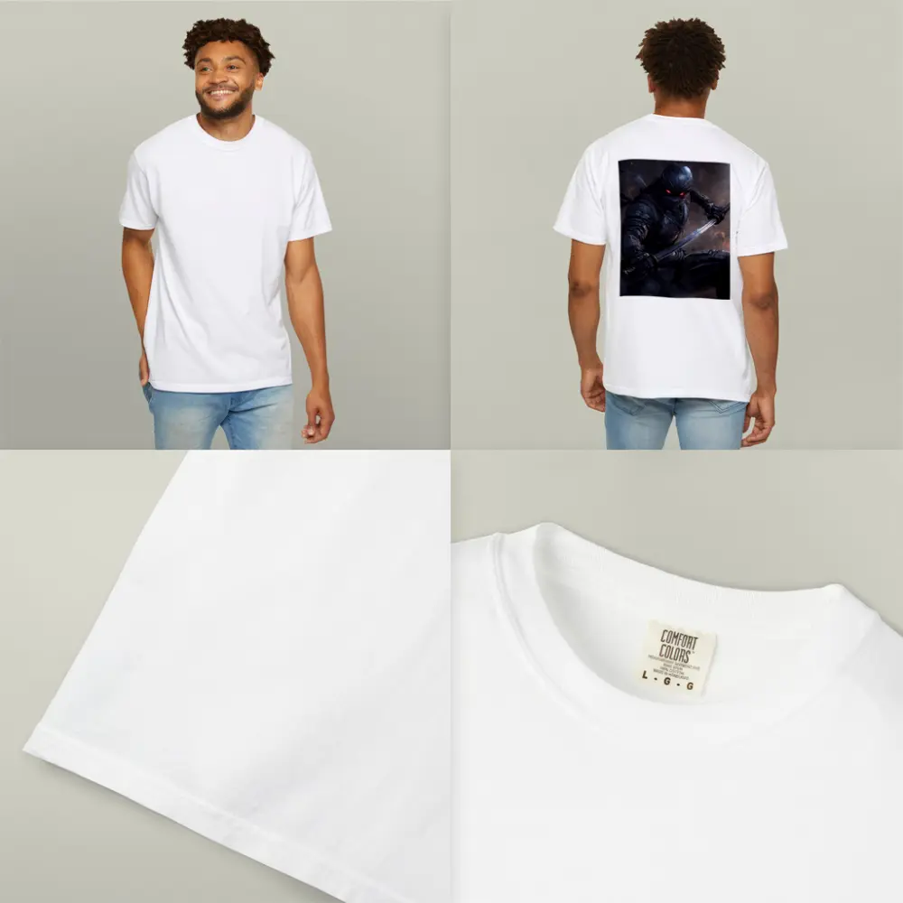 Dark Ninja Warrior Red Eyes Smoke Battle – T-Shirts