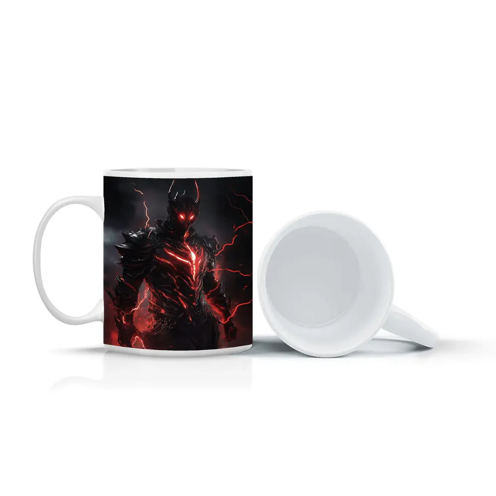 Dark Armored Warrior Red Lightning Storm – Mugs