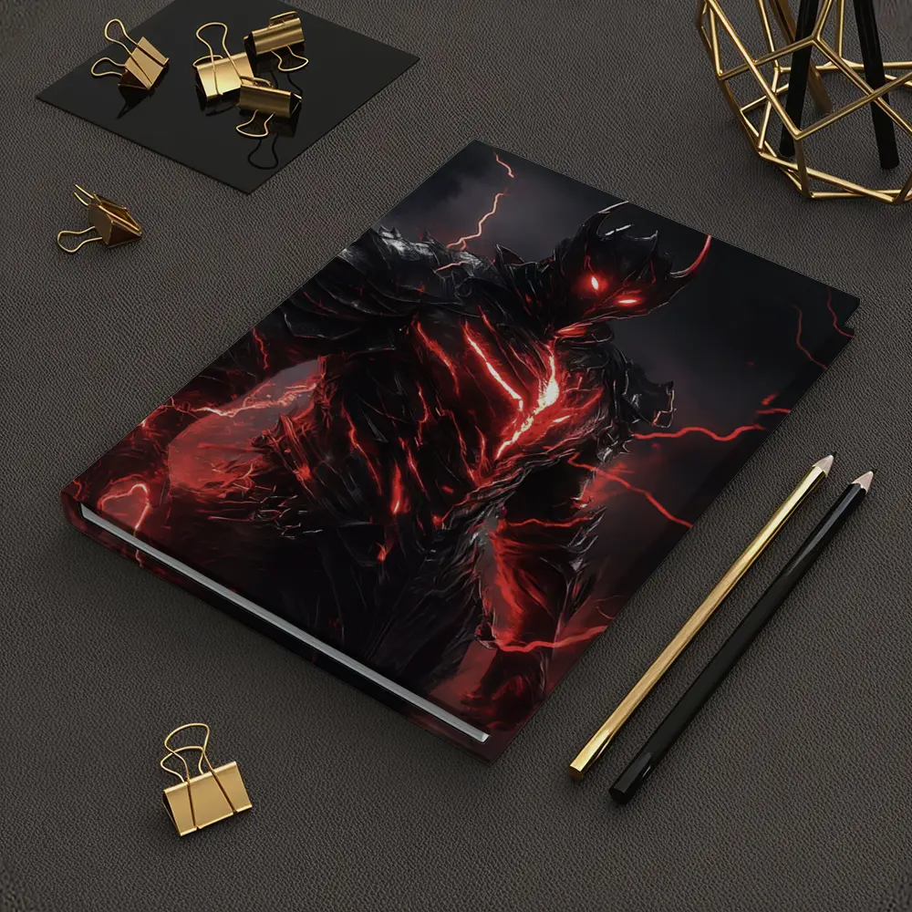 Dark Armored Warrior Red Lightning Storm – Notebooks