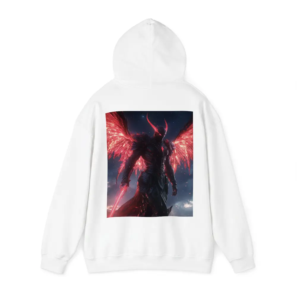 Dark Demon Angel Red Wings Starry Sky – Hoodies
