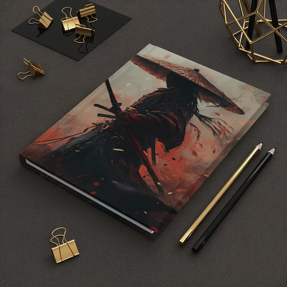 Samurai Warrior With Katana Ember Storm – Notebooks