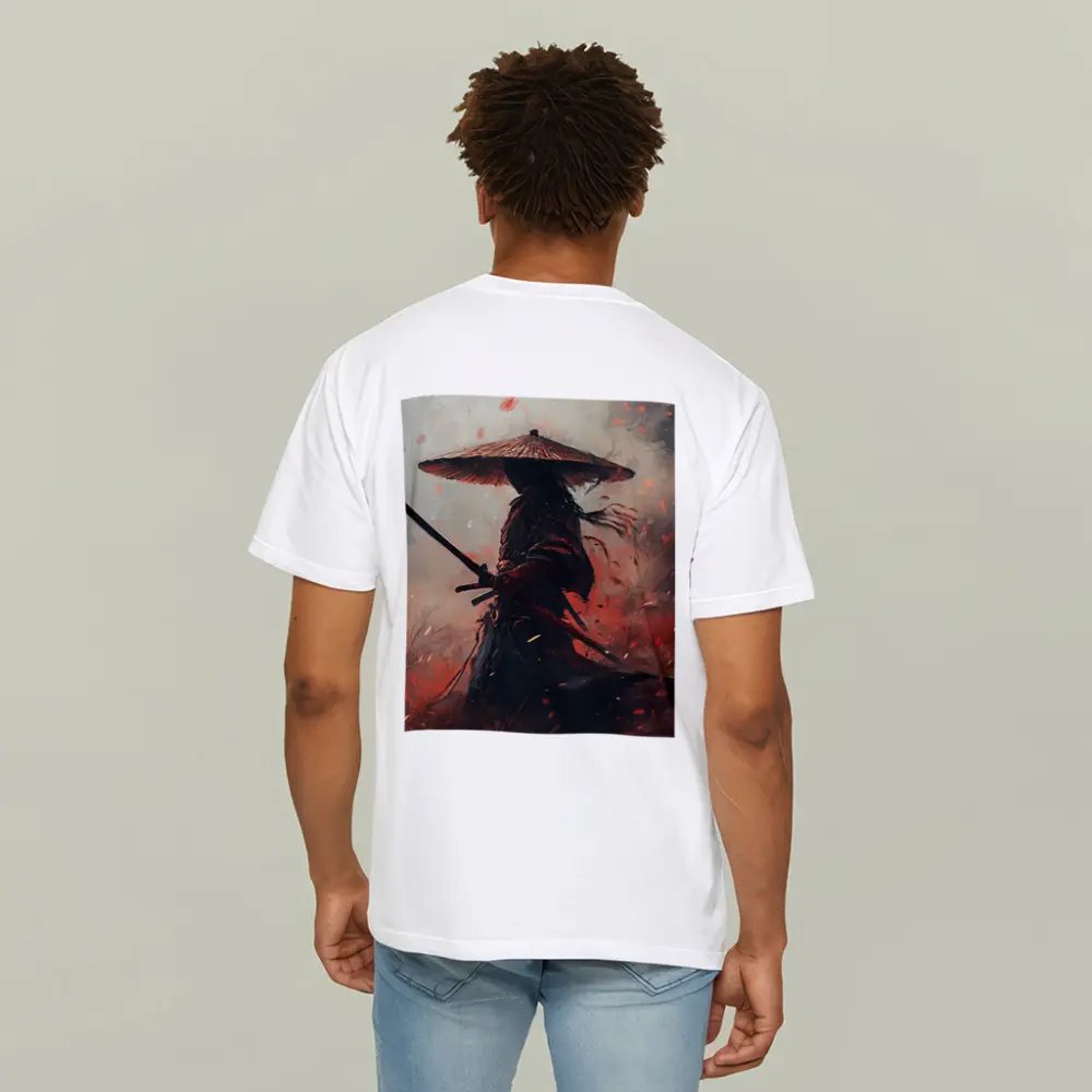 Samurai Warrior With Katana Ember Storm – T-Shirts