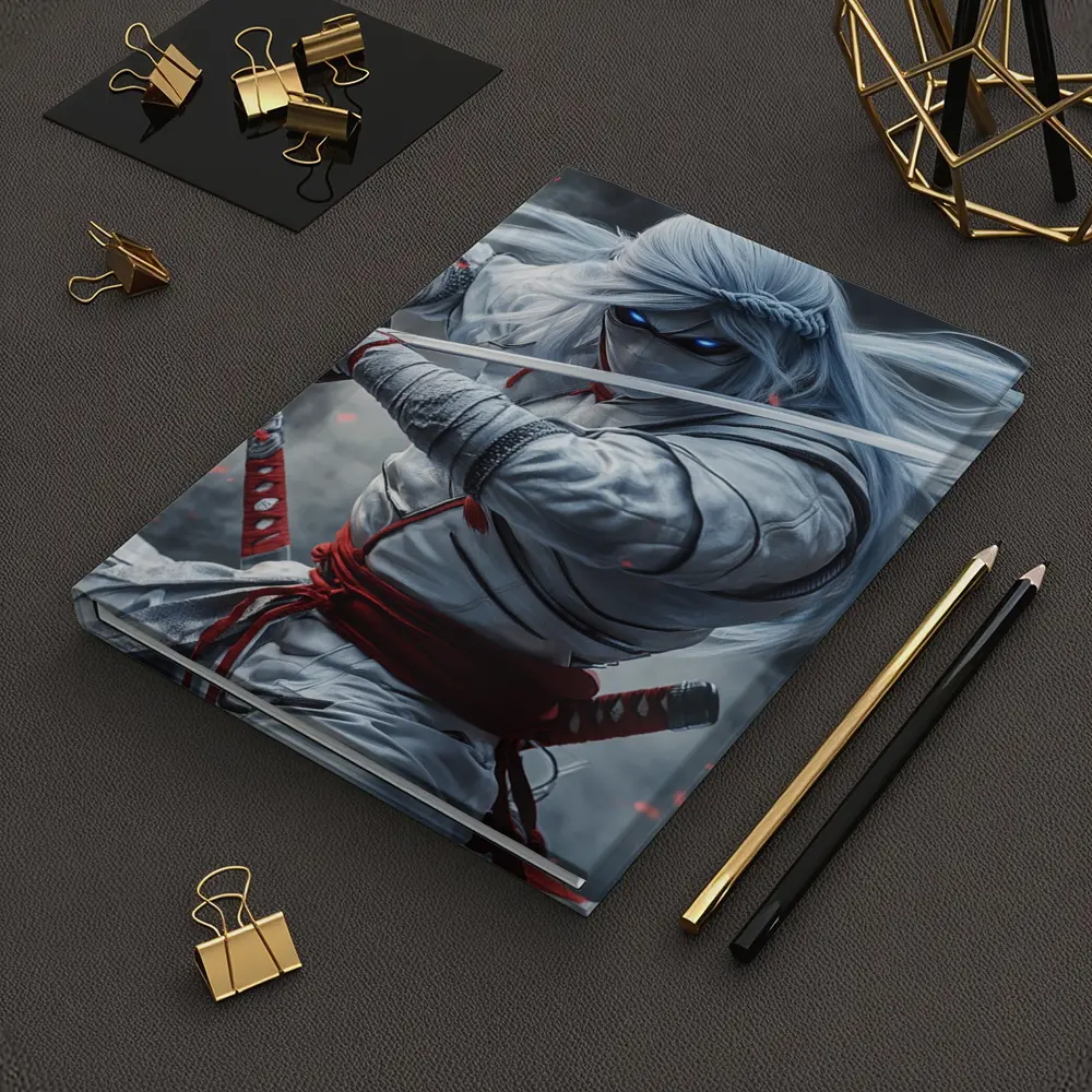White Ninja Warrior Dual Katana Smoke – Notebooks