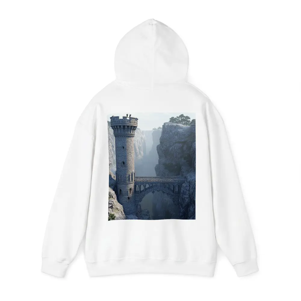 Medieval Stone Tower Bridge Canyon Mist – Hoodies
