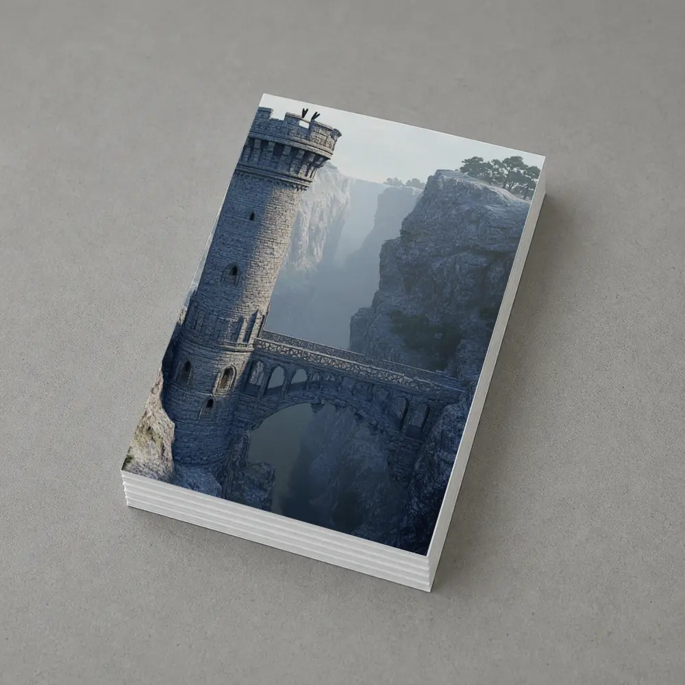 Medieval Stone Tower Bridge Canyon Mist – Postcards