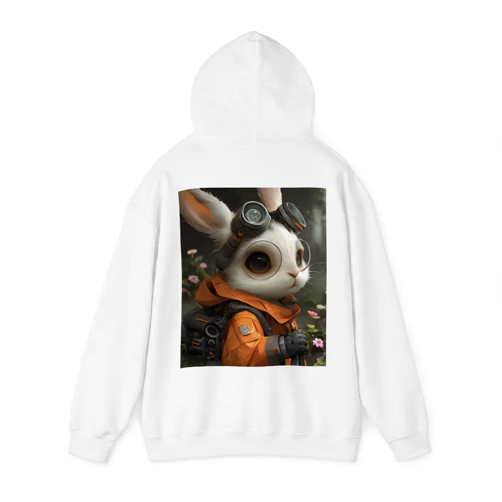 Steampunk Rabbit Explorer Orange Suit Fantasy – Hoodies