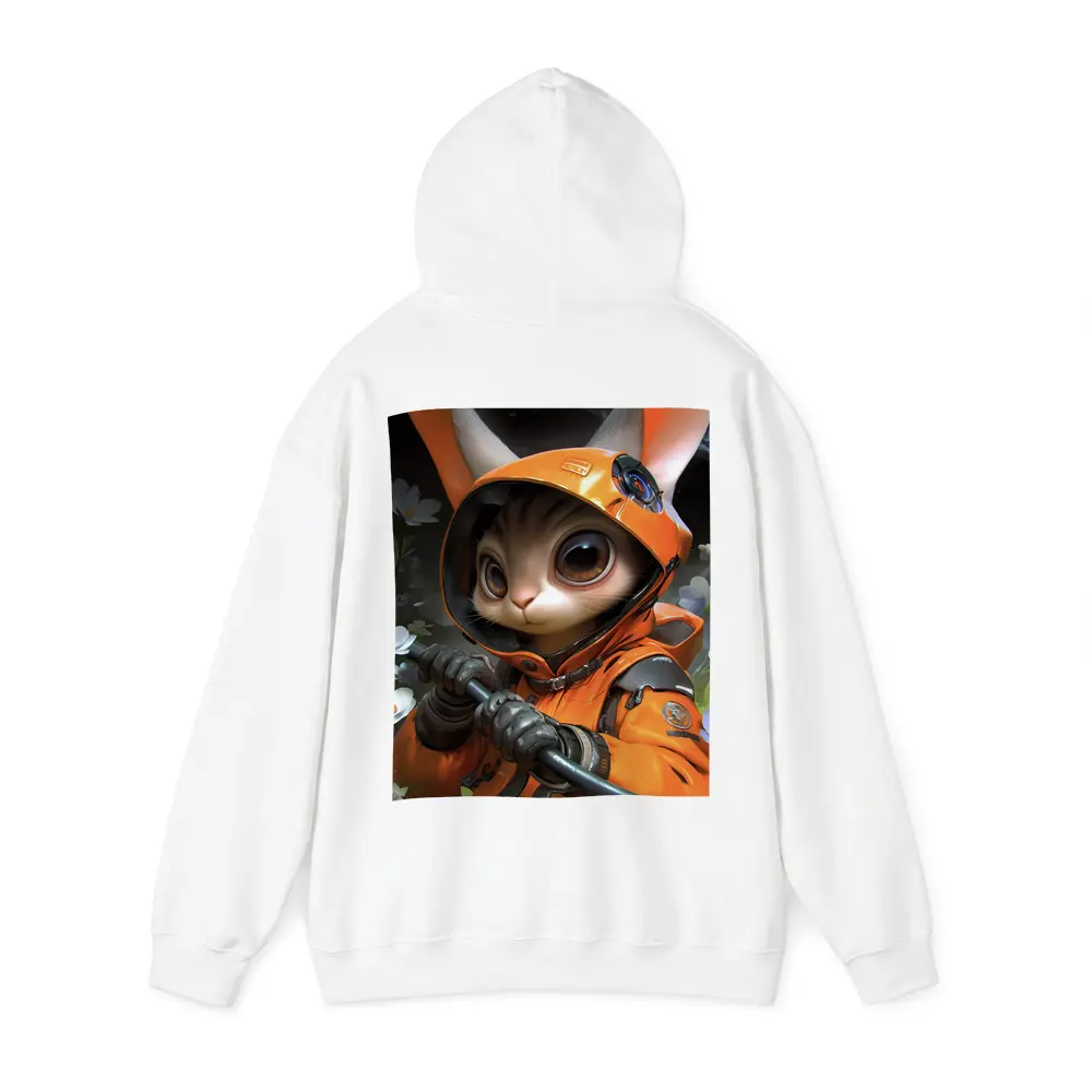 Astronaut Bunny Cat Orange Space Suit – Hoodies