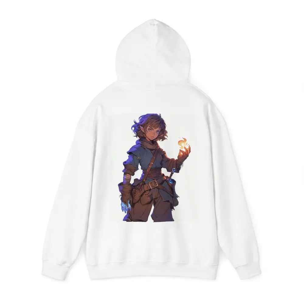 Anime Halfling Mage With Fire Magic – Hoodies