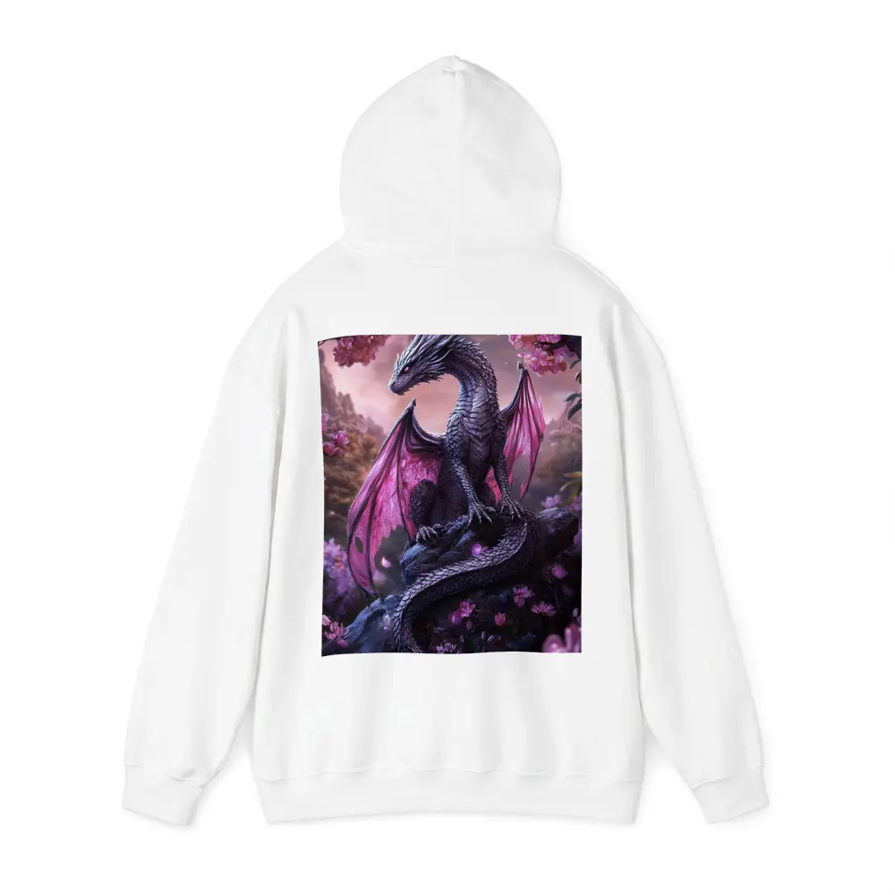 Dark Dragon Pink Wings Cherry Blossom Fantasy – Hoodies