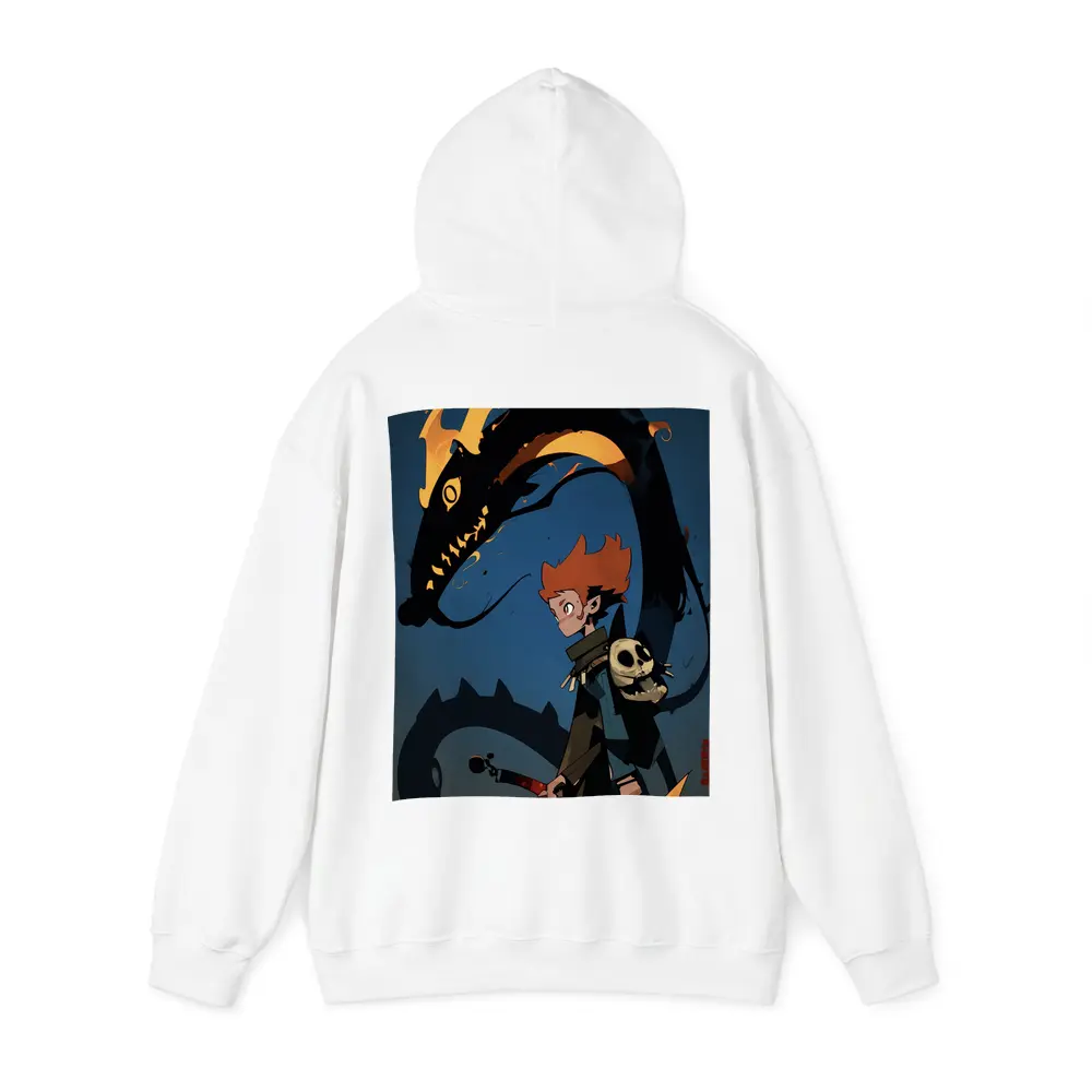 Anime Boy Dark Dragon Fire Art – Hoodies
