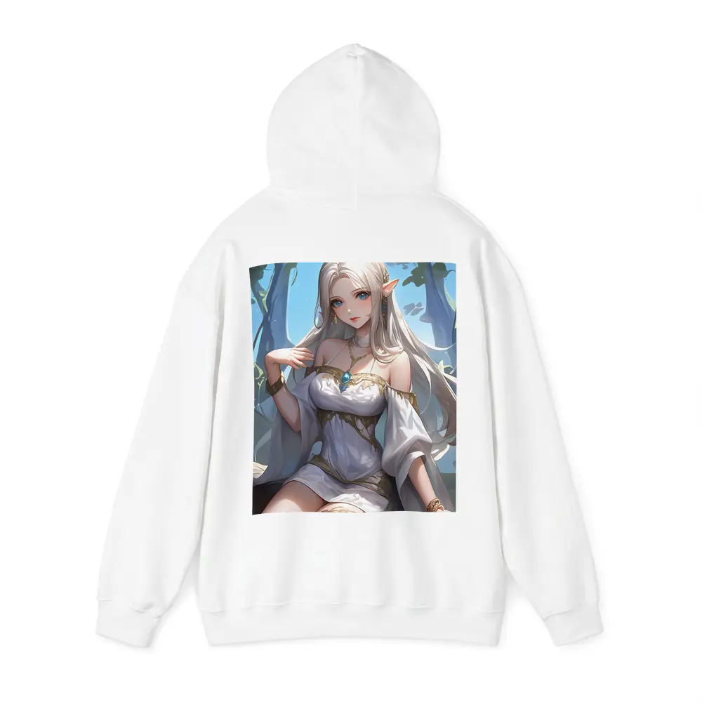 Anime Elf Girl White Dress Forest – Hoodies