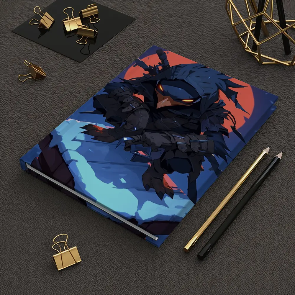 Ninja Crow Warrior Dark Anime Night Art – Notebooks